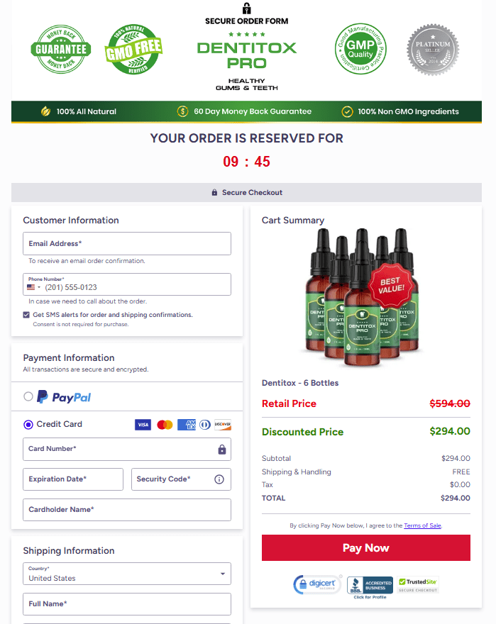 Secure Checkout Form